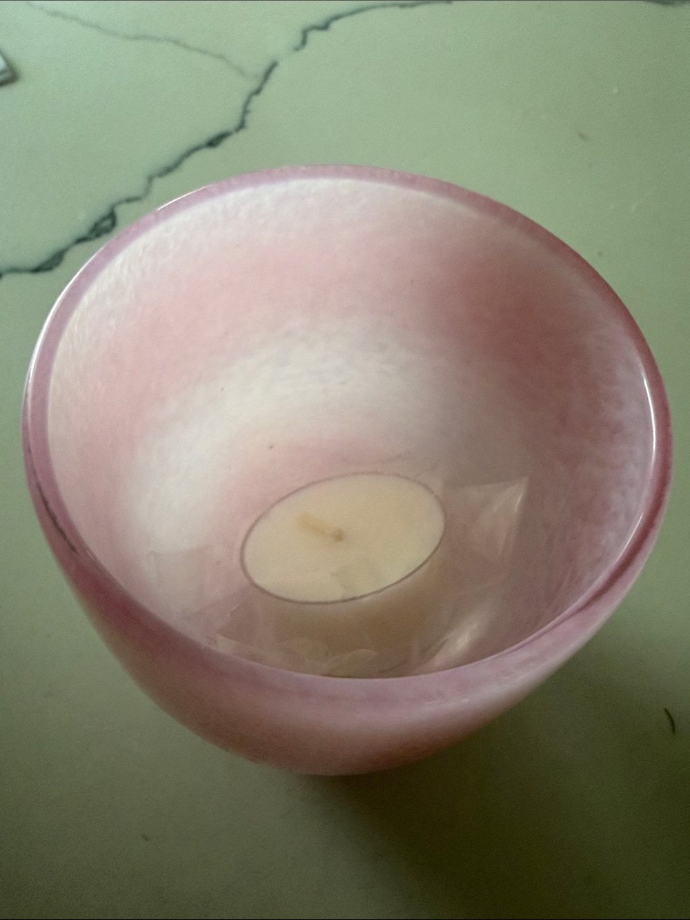Handblown Pink Glassybaby Decorative Vase - Picture 4 of 4